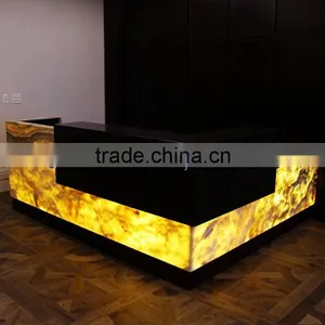 RESONABLE BACKLIT ONYX COUNTERTOPS FOR BAR RECEPTIONS thumbnail-3
