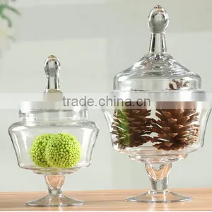 European Wedding Decoration Clear Glass Jars With Lid for Food Terarium thumbnail-1