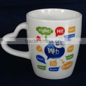 10oz Standard Size Porcelain Cup With Handle thumbnail-2
