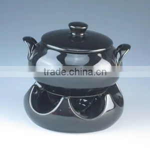 Red,yellow,balck Color Ceramic Type Casserole Set thumbnail-3