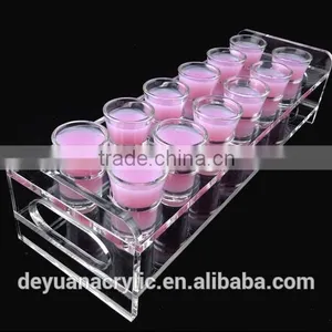 Elegant Rectangle Acrylic Bullet Shot Glass Display Holders thumbnail-2