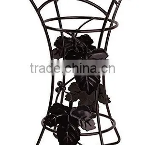 Wine Bottle &Glass Holder Hold 4 Long Stem Wine Glasses thumbnail-2