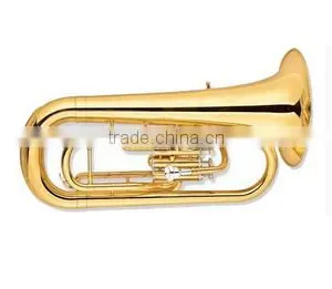 Entry Model Brass Body Bb Tone Gold Lacquer Marching Euphonium thumbnail-2