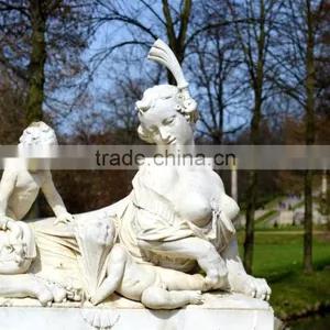 High Quality Art Deco Riproduzioni Natural Marble Garden Statues thumbnail-1