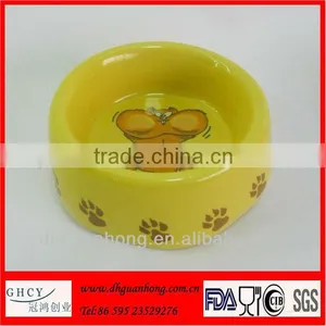 Ceramic Yellow Dehua Ceramic Pet Bowl thumbnail-1