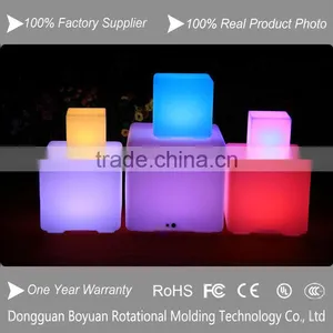 Led Furniture Plastic RGB Color Change Led Cube thumbnail-2