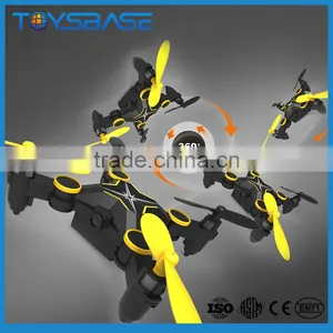 Pocket Drone LED Light 6 Axle Gyro Headless Quadcopter Foldable RC FPV Race Drone thumbnail-2