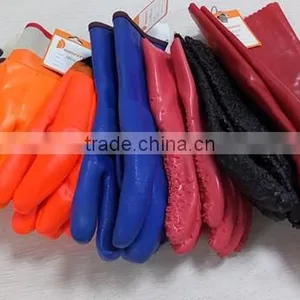 DDSAFETY Construction Safety Working Pvc Gloves With Acrylic Boa Liner thumbnail-3