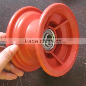 Wheelbarrow Hand Trolley PU Rubber Wheel Plastic Spoke thumbnail-1