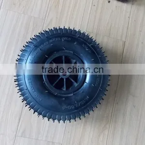 10inch Pneumatic Wheel 4.10/3.50-4 for Hand Trolley thumbnail-1