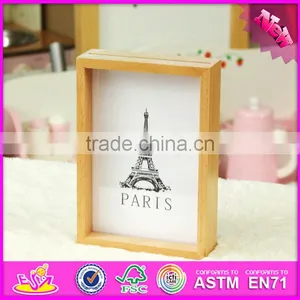 2016 Hot Sale Baby Wooden Funny Photo Frame, Most Popular Kids Wooden Funny Photo Frame W09A040 thumbnail-2