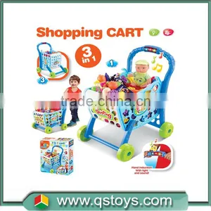 3 in 1 Multi-function Interaction Shopping Car Toys With Light and Music in Color Box thumbnail-1