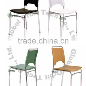 Restaurant Design White Leather Modern Dining Chair, Side Chair, Coffee Chair thumbnail-5