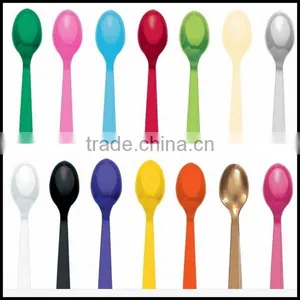 Reusable Plastic SPOONS Birthday Party Tableware Plastic Spoons Wholesale,custom Plastic Spoons Manfuacturer thumbnail-1