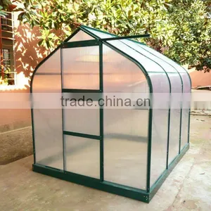 Aluminum Garden Greenhouse With Circle Edge and Single Door thumbnail-1