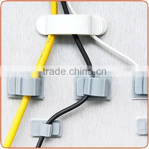 Cheap Multipurpose Cable Drop Clip Organiser Colorful Wire Cord Lead USB Charger Holder Cable Clip as Seen on tv thumbnail-1