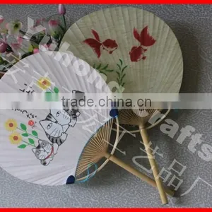 2014 the Best Fashion and Beautiful Paper Round Fan thumbnail-2