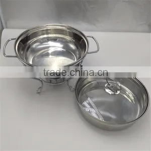 3.5L Mini Stainless Steel Round Chafing Dish for Buffet thumbnail-2
