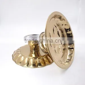 Elegant Dry Fruit Tray /Plate With Metal Base for Tableware Decoration thumbnail-2