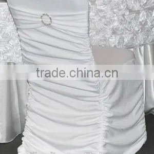 Spandex Pleated White Chair Cover for Wedding,party,hotel Use for Wholesale Price thumbnail-2