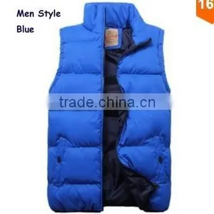 Warm Men Vest Slim Casual Waistcoat WINTER JACKET OUTDOOR DOWN JACKETNew 2016 Man's Fashion Waistcoat thumbnail-1