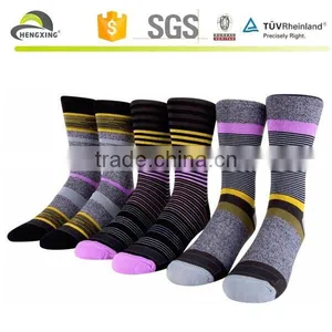 Custom Size and Logo Jacquard Striated Socks/men Socks Cotton thumbnail-1