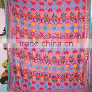 PHULKARI GEORGETTE DUPATTA SHAWL, Karachi Hand Embroidery thumbnail-1