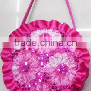 Fashion Round Lace Flower Sequin Little Girl Bag thumbnail-1