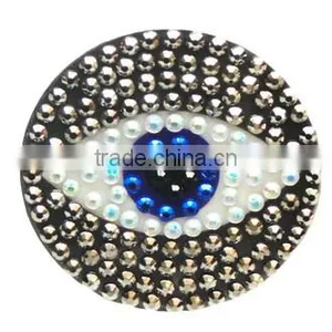 Acrylic/Rhinestone Glitter Printing Sticker Bling Self Adhesive Evil Eye Diamante Strass Sticker Design thumbnail-1