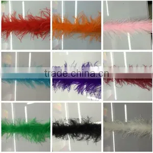 Wholesale Manufacturers Multicolor Decotation Ostrich and Turkey Boa thumbnail-3