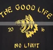 2017 High Quality Fashion Mens Good Life Wolf Tee OEM Service 60% Cotton 40% Modal Hand Wash Cold Custom Bulk Tshirt thumbnail-2