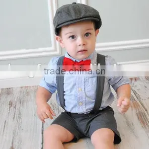 Suspender Shorts Vintage Adjustable Baby Boy Clothes Wholesale Children's Boutique Clothing thumbnail-3