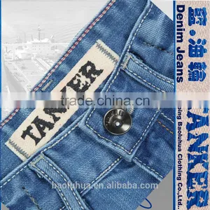 S1112K Medium Indigo Girls Kids Boys Handcraft Pants Trousers Wrinkle Slim Jeans thumbnail-6