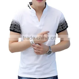 2016 New Design Slim Fit Soft Polyester /cotton Blend Fashion Men Polo Shirt Wholesale thumbnail-1