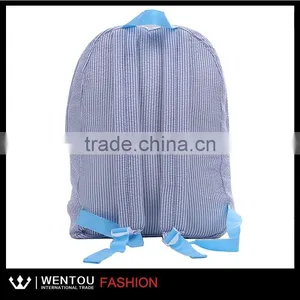 Wholesale Striped Fashion Toddler Seersucker School Bag thumbnail-2