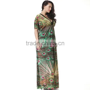 Summer Dress 2016 Vestido Casual Dress for Women Vintage Dress Ladies Sundress Plus Size Women thumbnail-3