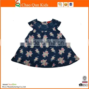 Wholesale Boutique Baby Girl Flower Lace Dress Design for Kids thumbnail-1