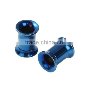 6mm Stainless Steel Ear Stretcher Expander Cylinder Blue More Colors For Choice Ear Expanders thumbnail-1