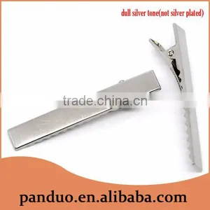 Custom 40PCs/pack Silver Tone Prong Barrettes Decorative Hair Clips thumbnail-1