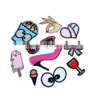 Wholesale At Random Eye Food Embroidery Patch Iron Fabric Iron On Patches thumbnail-2