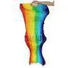 Rainbow Color Soft Silk Woman Fans Veil For Belly Dancing 7 Colors thumbnail-1