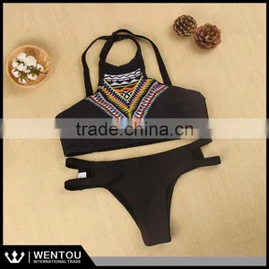 Hot Sell Fashion Pringting Vintage Sexy Brazilian Bikini thumbnail-4