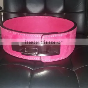 Leather Power Weight Lifting Belt 13 mm Lever Buckle and Pin Buckle thumbnail-4