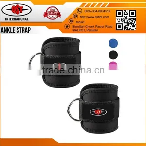 Gym Weight Lifting D Ring Ankle Straps Cable Attachment Strap Fitness Exercise thumbnail-5