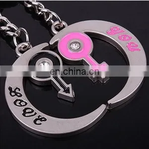 Fashion New Boy&Girl Love You Letters Moon Lovers Keychain Couple Valentine's Day Gift thumbnail-1