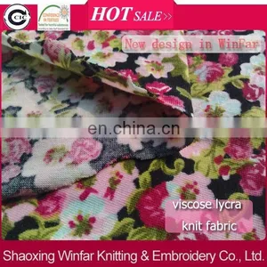 Winfar Textile High Quality Knit Manufacturer Viscose Printed Fabric thumbnail-1