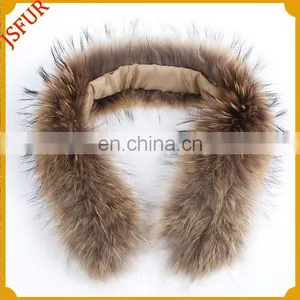 Fur Collar For Jacket/Coat/Vest Genuine Raccoon Fur Collar thumbnail-1