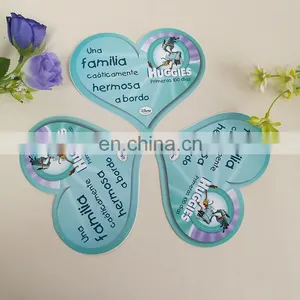 Custom Heart Shape Adhesive Label PVC Stickers Colorful Cartoon Sticker thumbnail-3