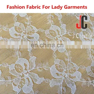 AL8058 Shaoxing JC 100%polyester Chemical Lace Wholesale Stiff Mesh Fabric thumbnail-4