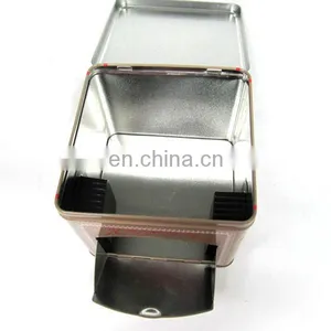 Square Shape Packing Tin for Coffee Tin Box With Door thumbnail-4